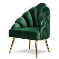 SESSEL Samt Grün - Grün, Textil (63/89/60cm) - Nordlys