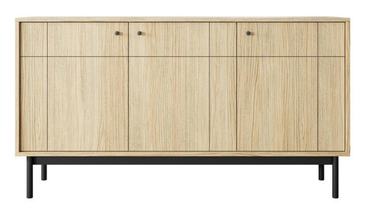 SIDEBOARD Sonoma Eiche K154-D - Multicolor, Holzwerkstoff (153.5/83.5/39cm) - Sepro Meble