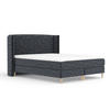 KONTINENTALBETT Ardis Marineblau 140/200 cm mit Matratze und Topper - Naturfarben/Dunkelblau, Holz/Holzwerkstoff (140/200cm) - Maison de Reve