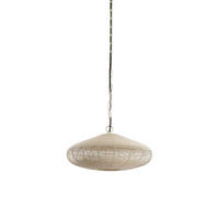 HÄNGELAMPE Bahoto Weiß Ø40/18 cm - Weiß, Metall (40/40/18cm) - Light & Living
