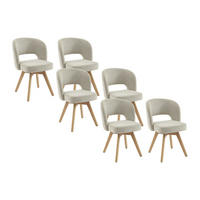 STUHL - 54 x 60.5 - stoff - cremefarben Gustavy - Creme, Textil (54/79/60.5cm) - Vente-Unique
