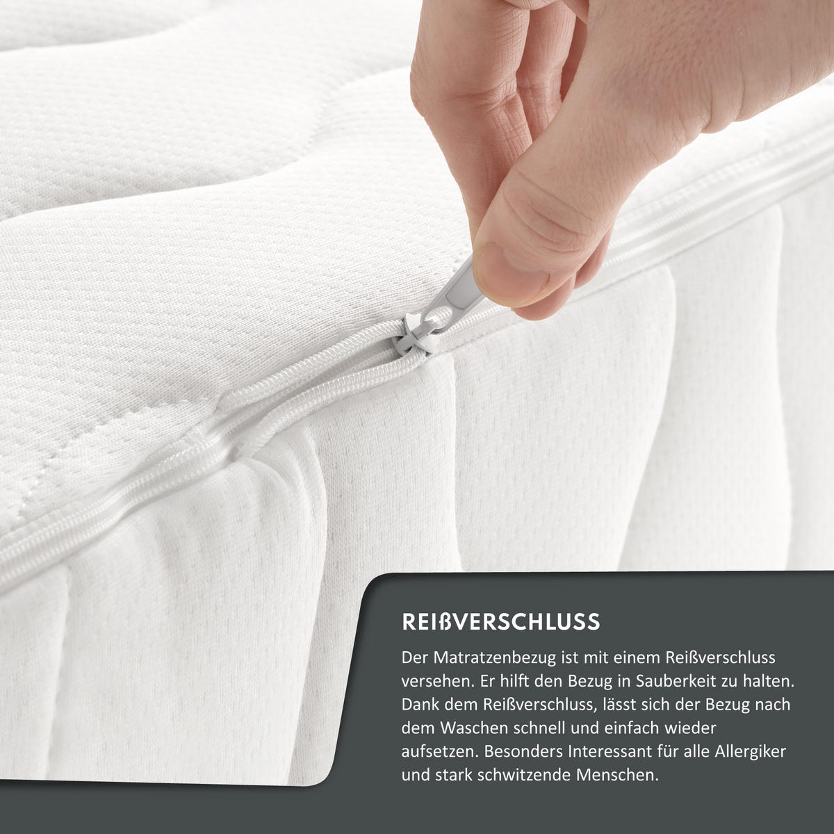 KALTSCHAUMMATRATZE Selectmax Plus H3 H4 29 cm - Weiß, Textil (120/200cm) - FDM