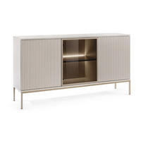 KOMMODE Kaschmir 154/83/39 cm Deo - Kaschmir/Champagner, Naturmaterialien/Glas (154/83/39cm) - Graingold