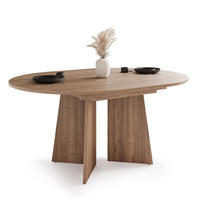 TISCH AUSZIEHBAR BELLAGIO 120-160/76 cm runden, Cashmere/Nussbaum - Kaschmir, Holzwerkstoff (120/120/76cm) - Idohome