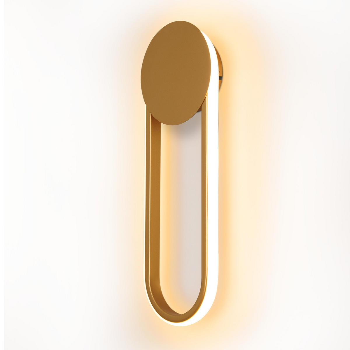 LED - WANDLEUCHTE Leuchtor 41.5/14/4 cm - Goldfarben, Metall (14/4/41.5cm) - ZMH