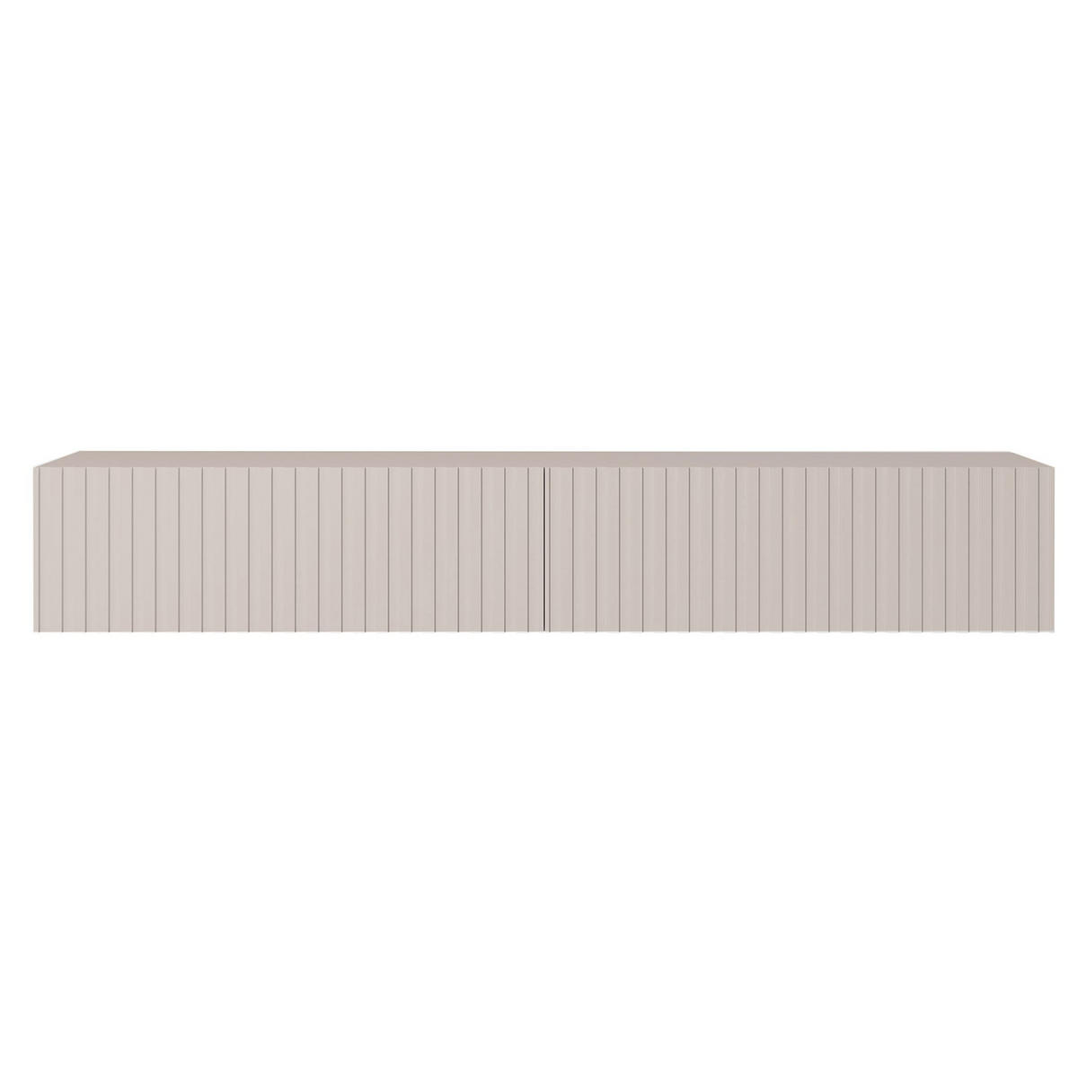 TV-HÄNGEBOARD Telire graubeige mit Lamellenfronten 175 cm - Greige, Holzwerkstoff (175/30/31.6cm) - Selsey