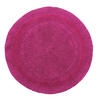 BADEMATTE 80 cm rund, 100% Baumwolle, wendbar - Magenta, Textil (80/80cm) - Homescapes