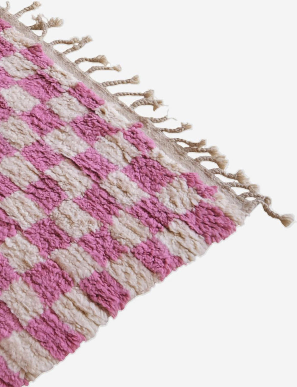 BERBERTEPPICH aus reiner Wolle 217x 292 cm - Pink, Naturmaterialien (217/292cm) - AFK Living