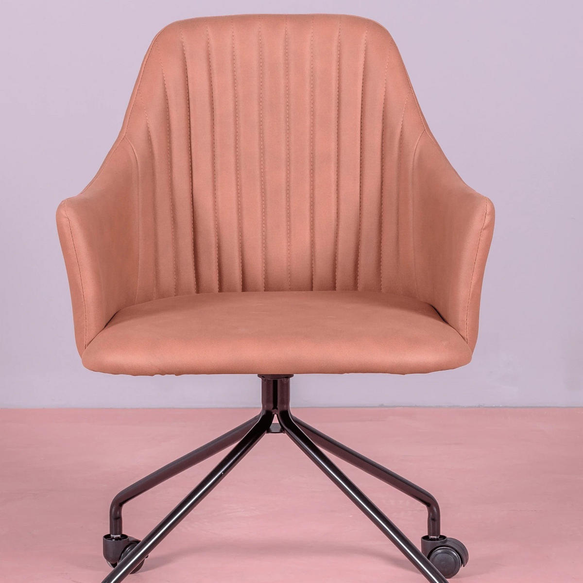 BÜROSTUHL Textil Orange - Orange, Textil (58/82/55cm) - Nest Dream