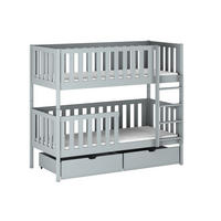 ETAGENBETT MANUEL 90X200 GRAU - Grau, Holz (90/200cm) - Deine Möbel 24
