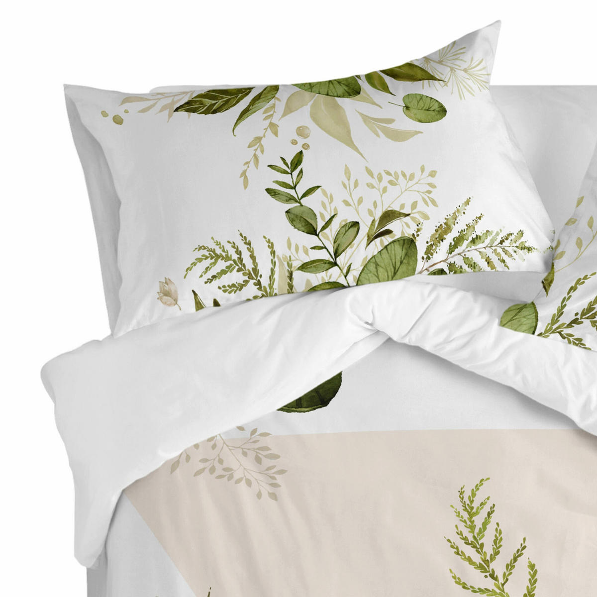 KISSENBEZUG herbal 50x75 cm (x2) mehrfarbig - Multicolor, Textil (50/75cm) - Happy Friday