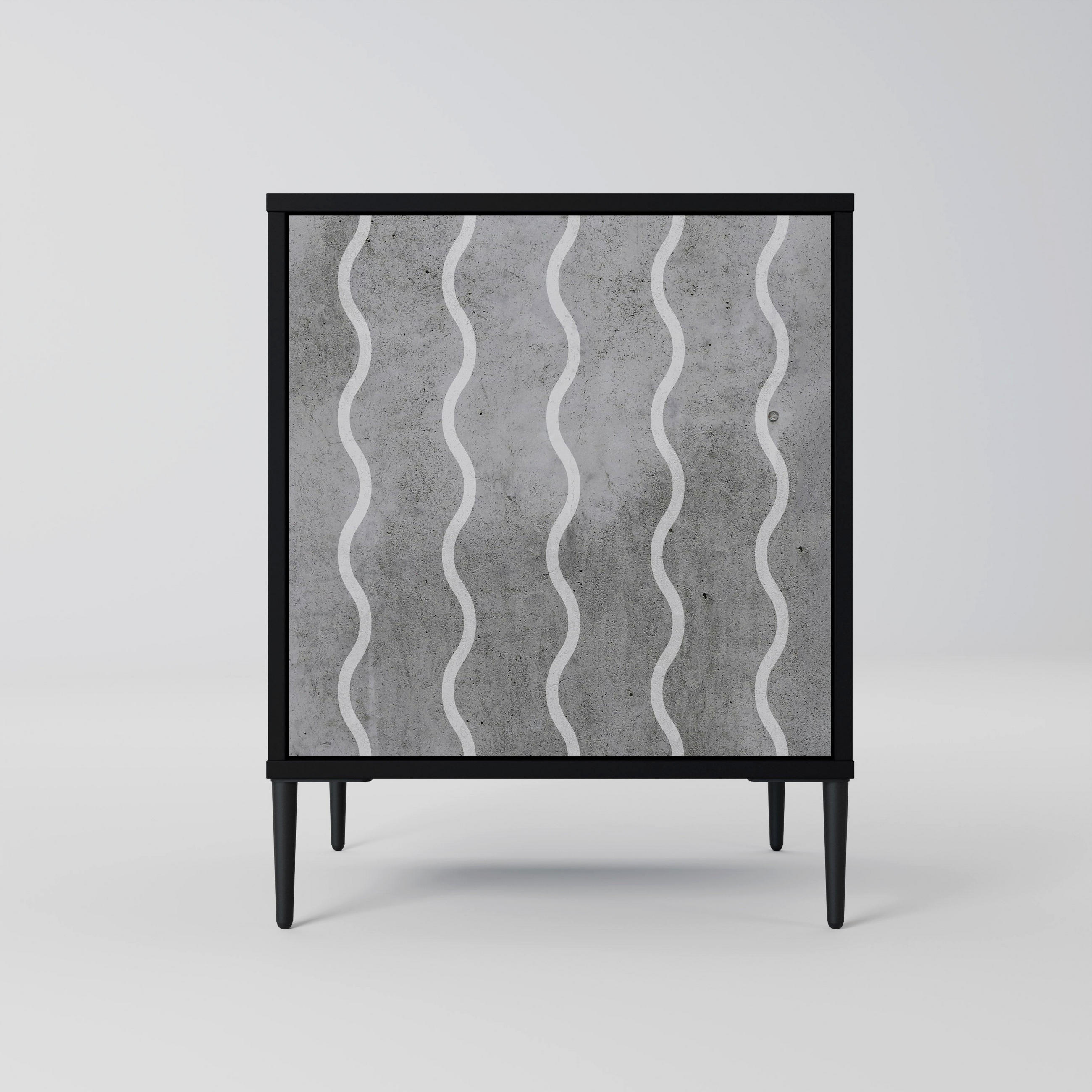 SpaceRebels Sideboard Schwarz 57.5x72.5x42 cm