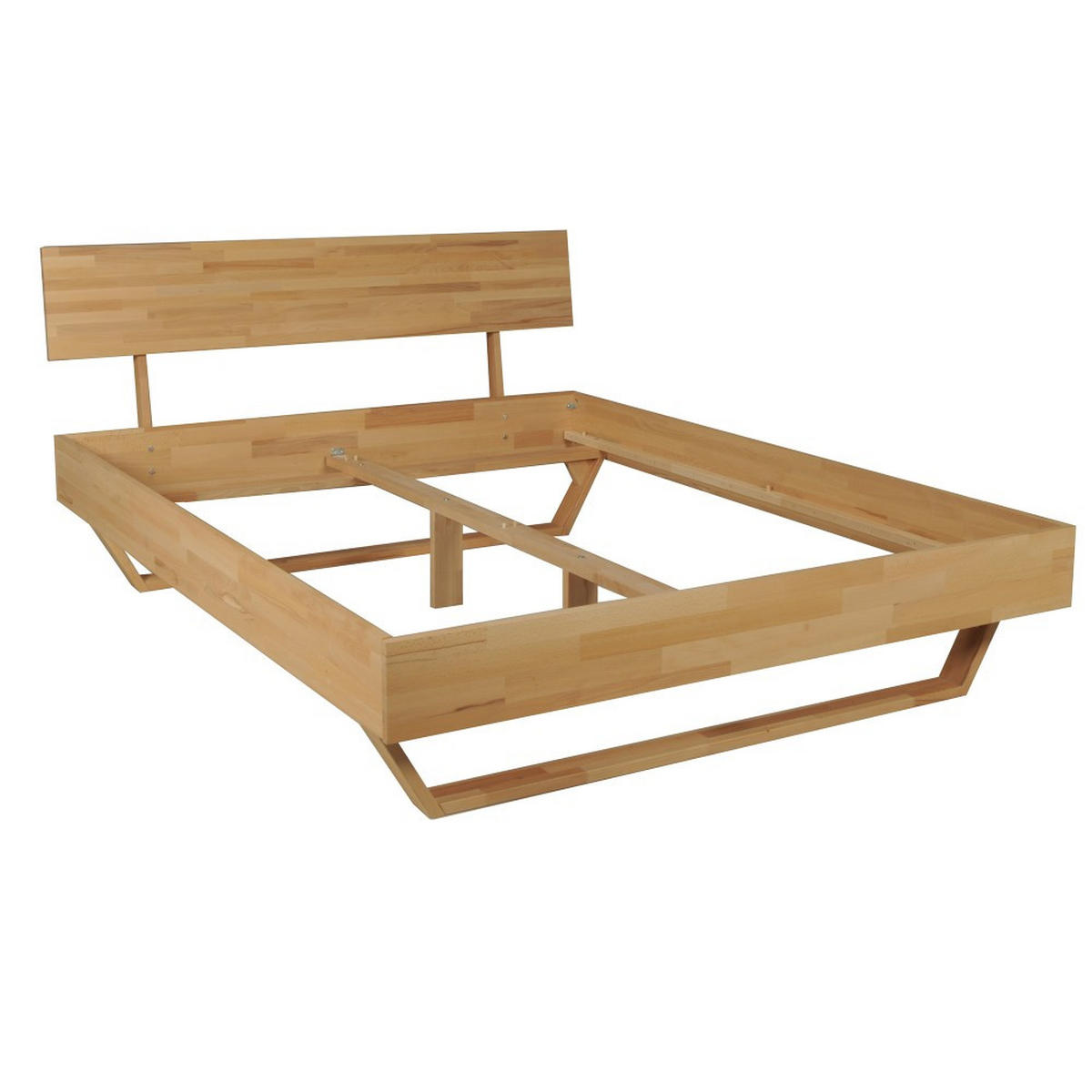 BETT TAO / 160x200 cm , Buche massiv geölt - Buchefarben, Holz (160/200cm) - Weber Industries