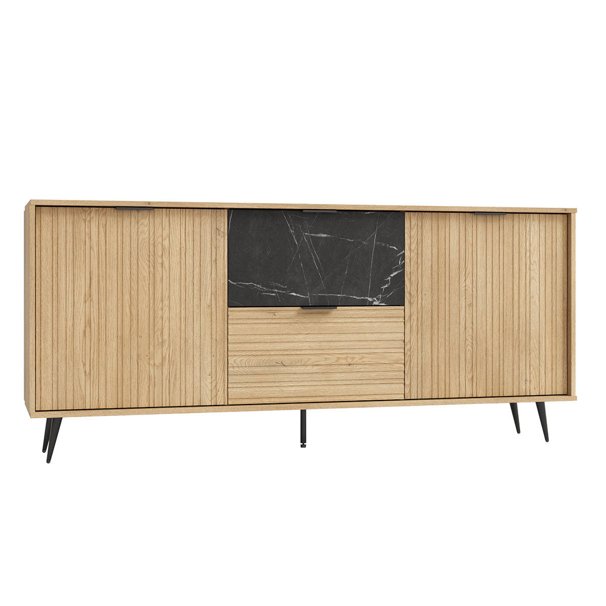 Petits-meubles SIDEBOARD Luka Dřevo a černá
