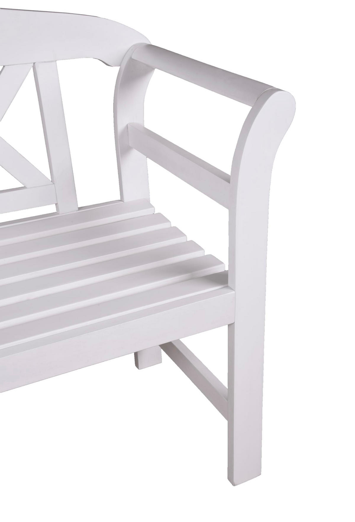 GARTENBANK Siena 2-Sitzer Terrassenbank - Grau, Holz (51/80/128cm) - DELUKE