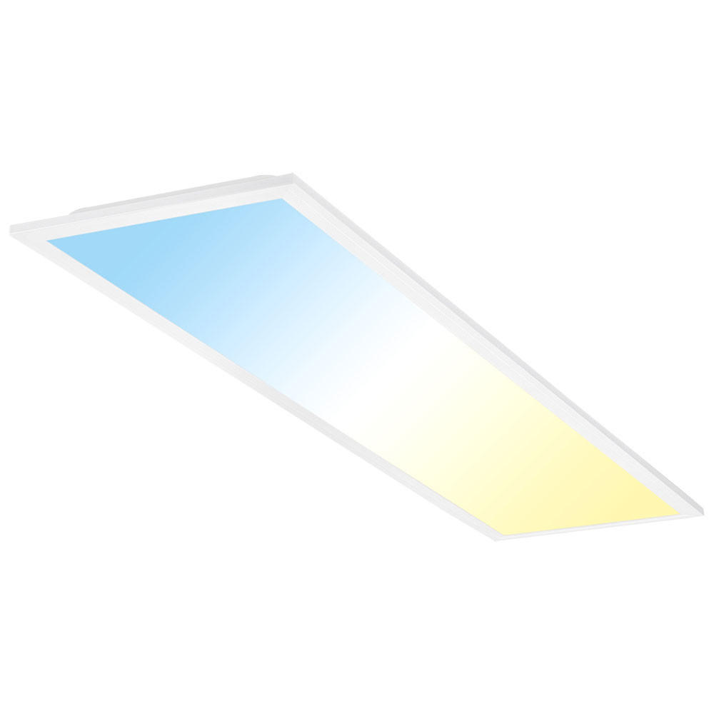 LED AUFBAU PANEL Weiß - Weiß, Metall (100/25/8cm) - Briloner
