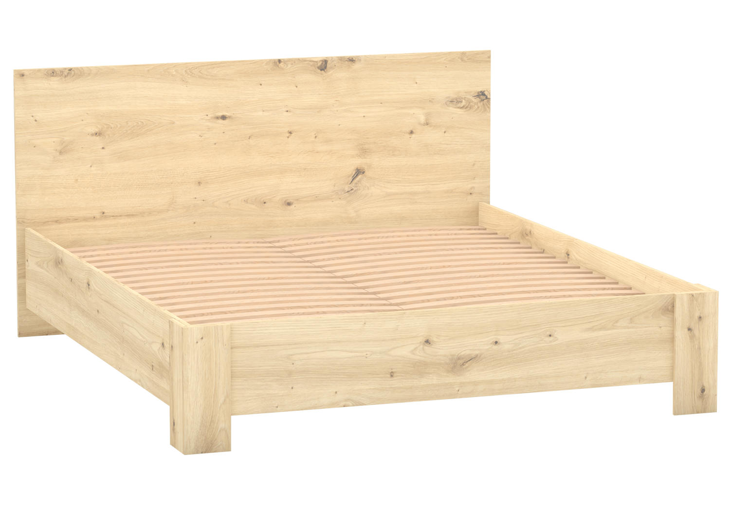 DOPPELBETT 169/90/207 cm Werona ohne Matratze 160x200 cm Artisan Eiche, Artisan Eiche - Eiche Artisan, Holzwerkstoff - imoebel24