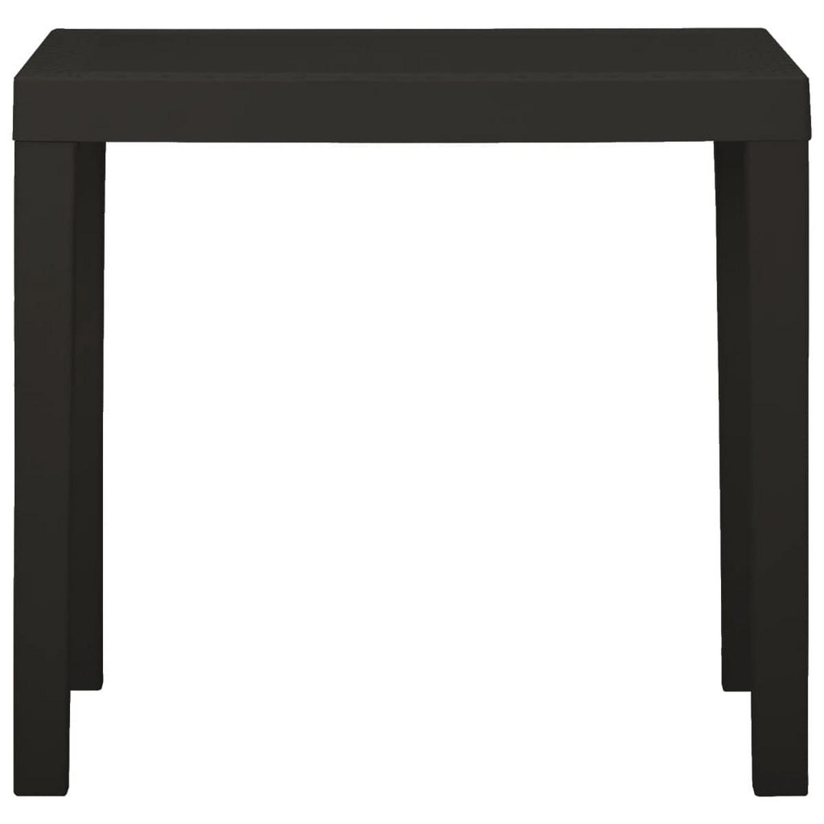 GARTENTISCH Anthrazit 79/65/72 Cm Kunststoff - Anthrazit, Kunststoff (79/65/72cm) - vidaXL