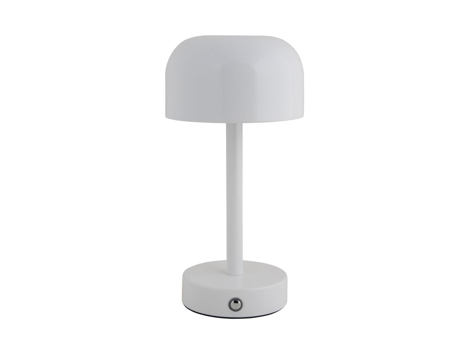TISCHLAMPE James LED 12.5/12.5/24.5 cm - Weiß, Metall (12.5/12.5/24.5cm) - Leitmotiv