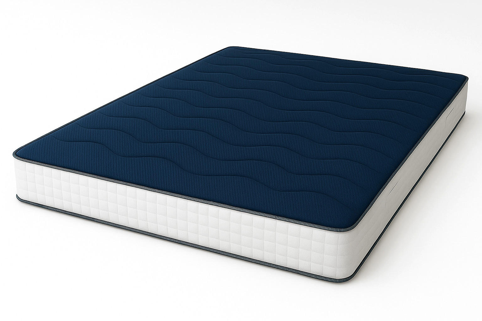 EINZELMATRATZE 80 x 200 cm Waterfoam H20 cm Mittelhart - Weiß, Textil (80/200cm) - The White Stone