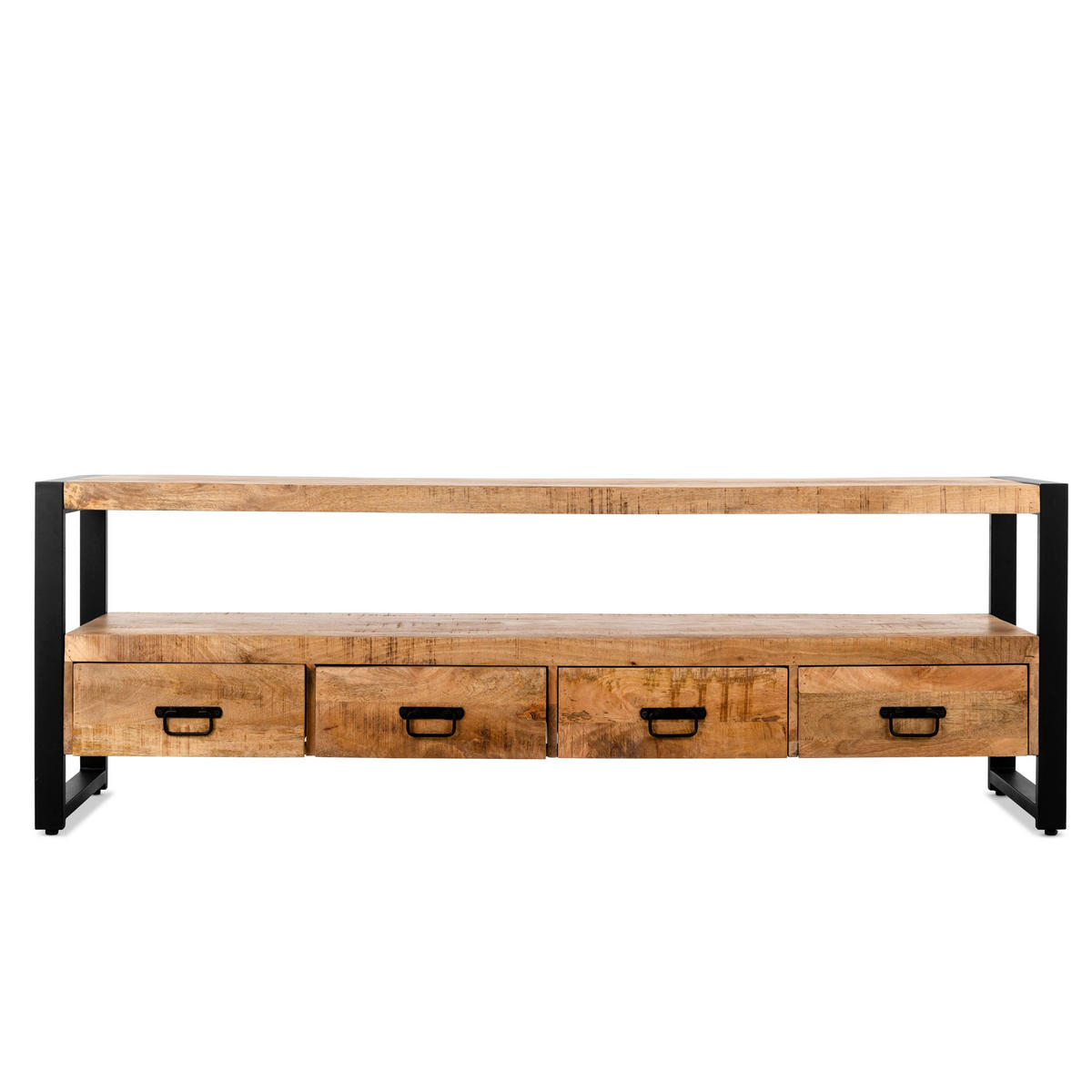 TV Board Britt Mangoholz 180 cm / 45 cm Natur - Naturfarben, Holz (180/60/45cm) - Villa Möbel