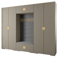 GARDEROBEN-SET 236,7/300/47 - Kaschmir/Goldfarben, Holz/Kunststoff (300/236.7/47cm) - Abiks Möbel