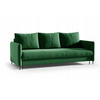 SCHLAFSOFA Belis in Grün - Grün, Holzwerkstoff/Textil (216/95/100cm) - Bettso