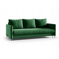 SCHLAFSOFA Belis in Grün - Grün, Holzwerkstoff/Textil (216/95/100cm) - Bettso