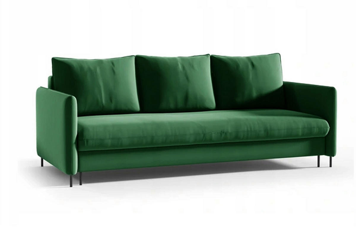 SCHLAFSOFA Belis in Grün - Grün, Holzwerkstoff/Textil (216/95/100cm) - Bettso