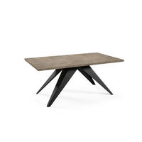 ESSTISCH VENTO Grau, Schwarz 80x240x76 cm - Schwarz/Grau, Holzwerkstoff (240/80/76cm) - FURNLUX