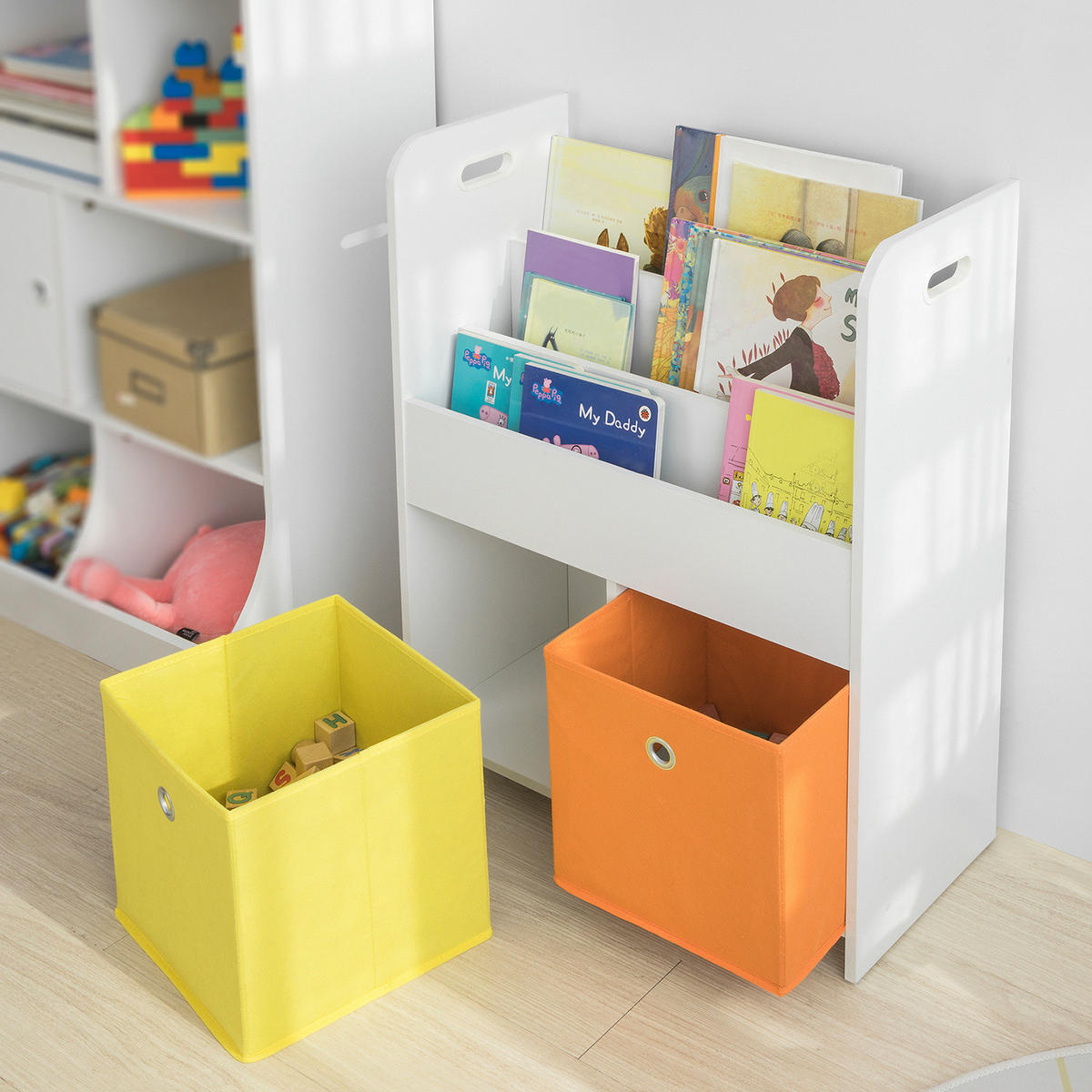 KINDERREGAL Weiß - Weiß, Holzwerkstoff (58/76/27cm) - SoBuy