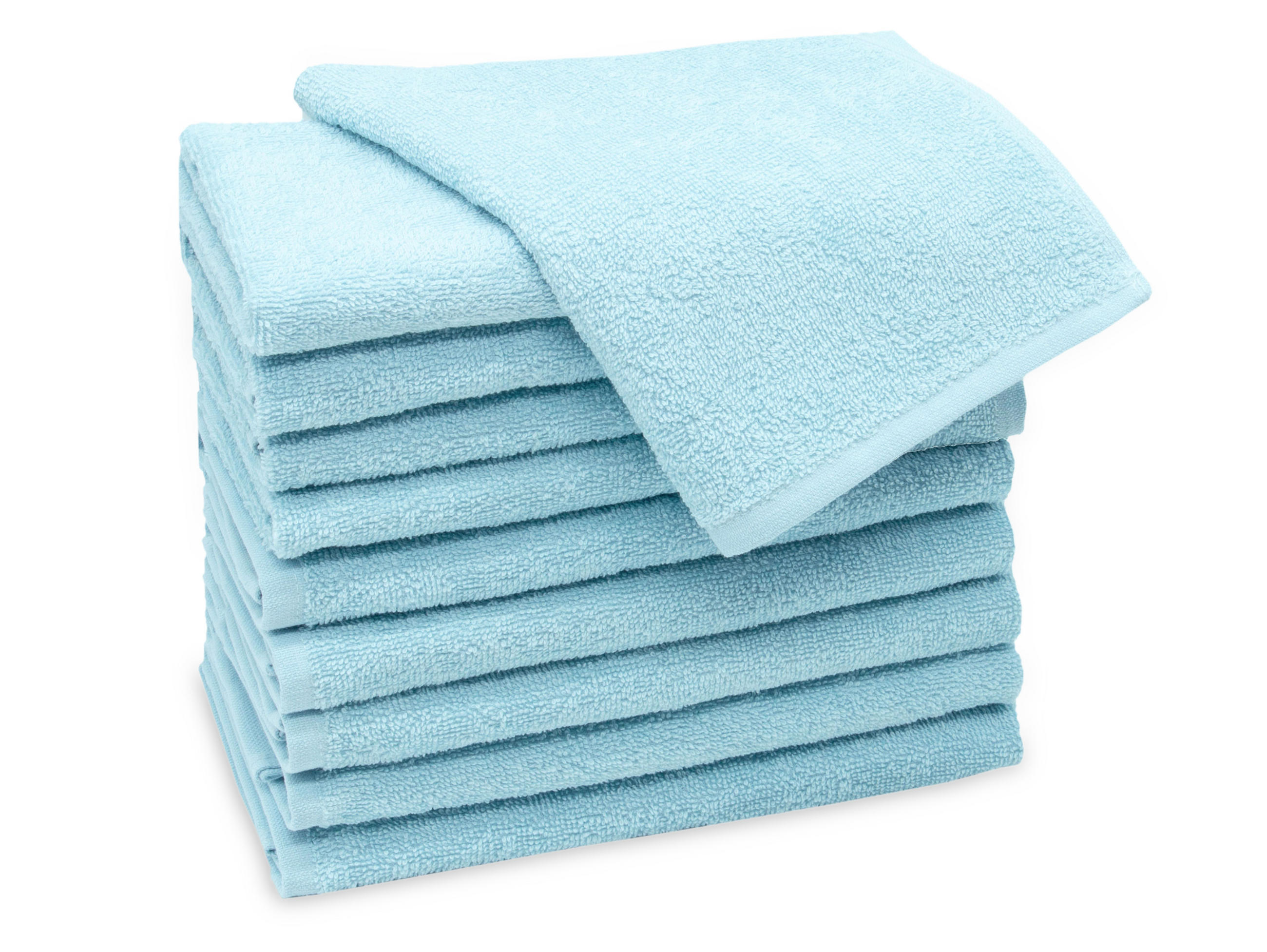 GÄSTETÜCHER, 10er-Set, 30x50 cm, 100% Baumwolle, Blau - Hellblau, Textil (30/50cm) - Zollner