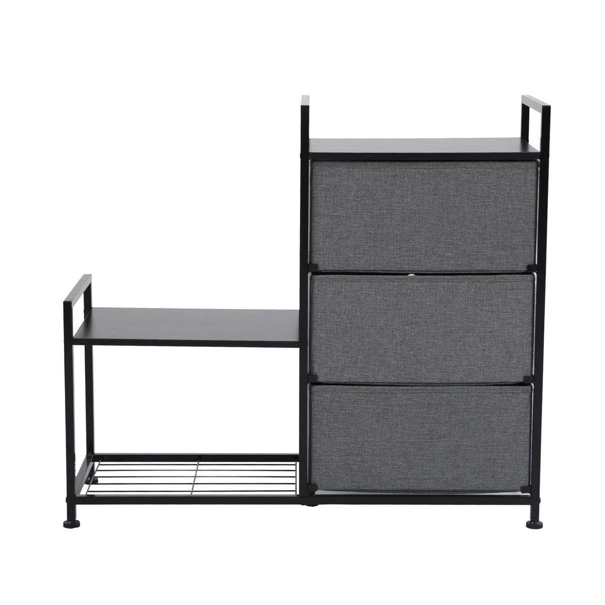 SCHUBLADEN-REGAL - Weiß, Metall (85/76/29cm) - SVITA