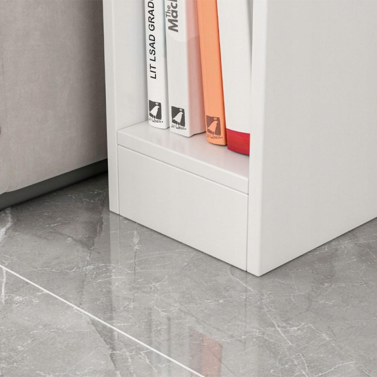 NACHTTISCH, weiß 20/33/60 cm - Weiß, Holzwerkstoff (20/60/33cm)