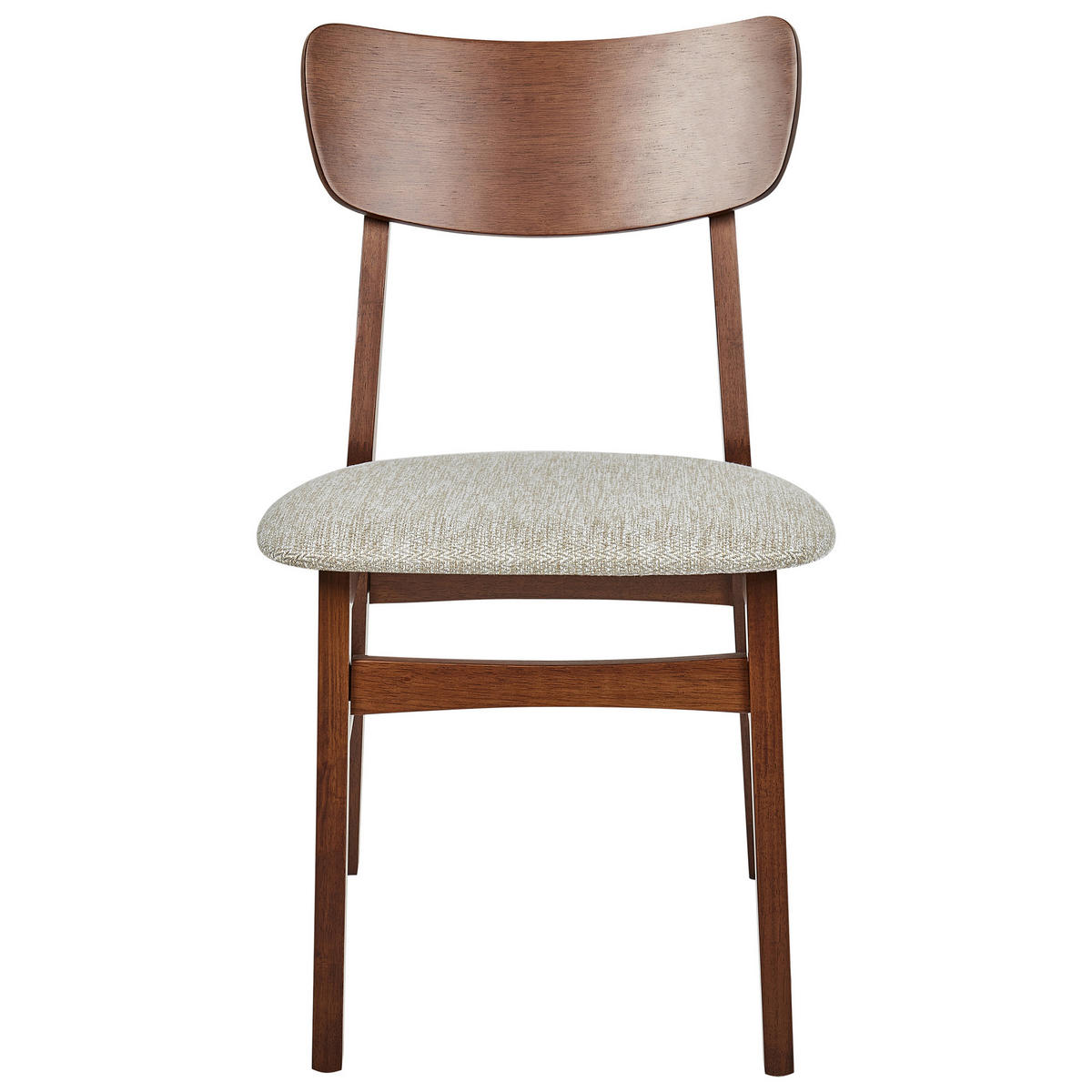 ESSZIMMERSTUHL 2er-Set Holz Braun/Beige Anoka - Beige, Holz (45/80/50cm) - Beliani