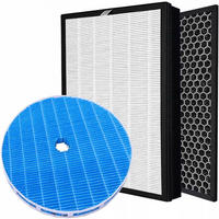 FILTER AC3829/10 3-tlg. Set, HEPA FY2422 99,97% ≥ 0,3 µm, Aktivkohle FY2420, Befeuchtungsfilter FY3435 - Multicolor, Kunststoff/Metall (10/10/10cm)