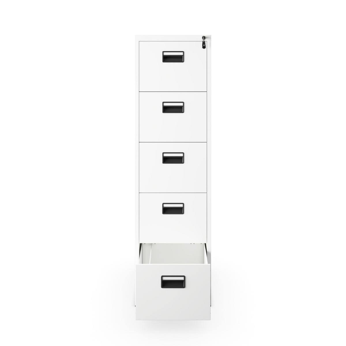 AKTENSCHRANK aus Metall SARA V5 460 x 1625,5 x 600 mm - Weiß, Metall (46/163/60cm) - Jan Nowak