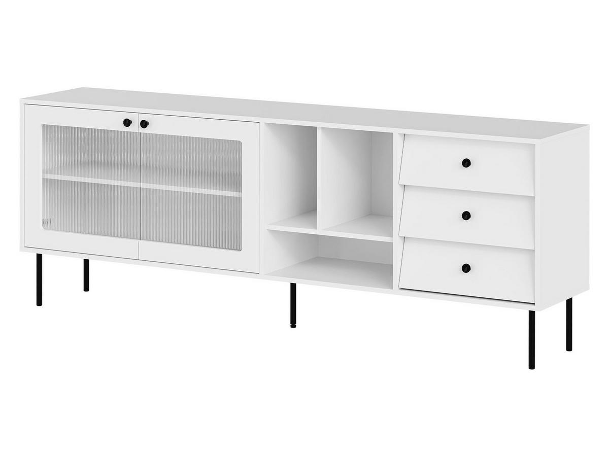 SIDEBOARD Valerio 200 - Schwarz/Weiß, Holzwerkstoff/Kunststoff (200/75/39cm) - MIRJAN24