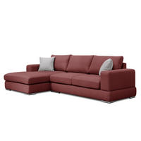 ECKSOFA OTTO 4-Sitzer, bordeaux - Bordeaux, Holzwerkstoff/Textil (159/279cm) - Courtois Laville
