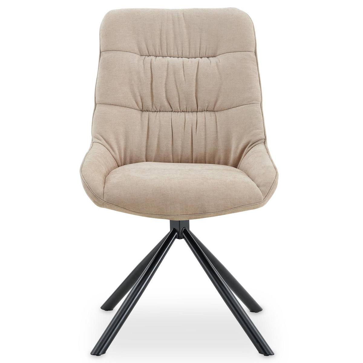 ESSZIMMERSTÜHLE LIBRA 2er-Set beige - Beige, Textil (50/90/60cm) - IDIMEX