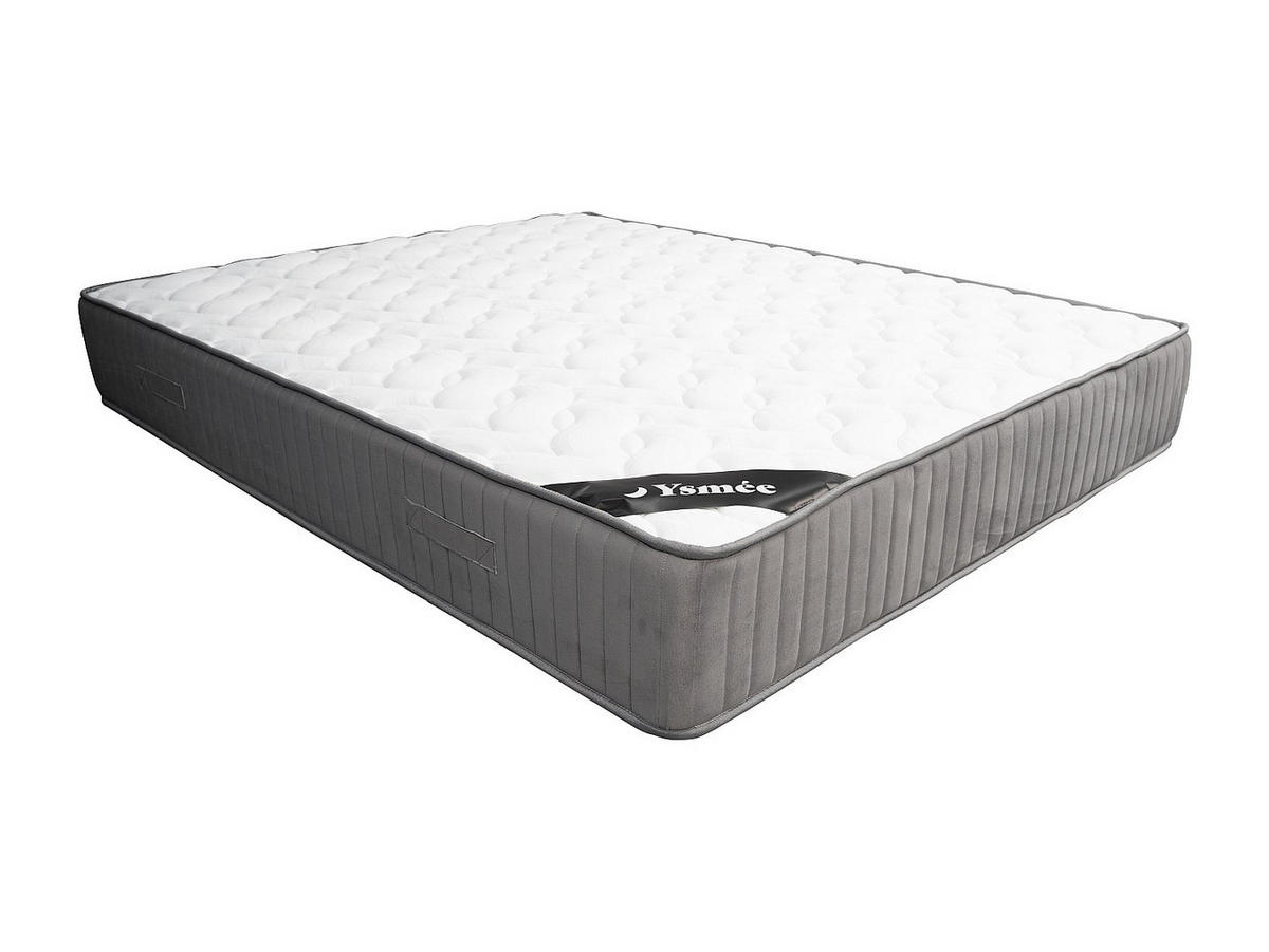STANDARDMATRATZE - 2 Personen - Stoff - Weiß - - Weiß, Textil (160/200cm) - Vente-Unique