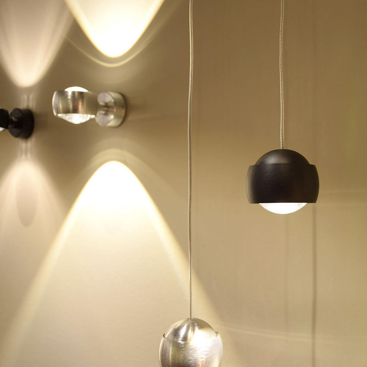 LED-HÄNGELAMPE Beam Schwarz - Schwarz, Metall (8/8/7cm) - s.luce
