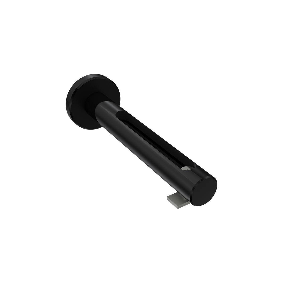 GARDINENSTANGE INNENLAUF Siteno Mavell 100 cm, 1-läufig, 20 mm Ø Schwarz - Chromfarben/Schwarz, Metall (100cm) - INTERDECO