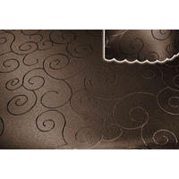 TISCHDECKE 110/220 cm Ornamente Dunkelbraun - Dunkelbraun, Textil (110/220cm) - TiborTex