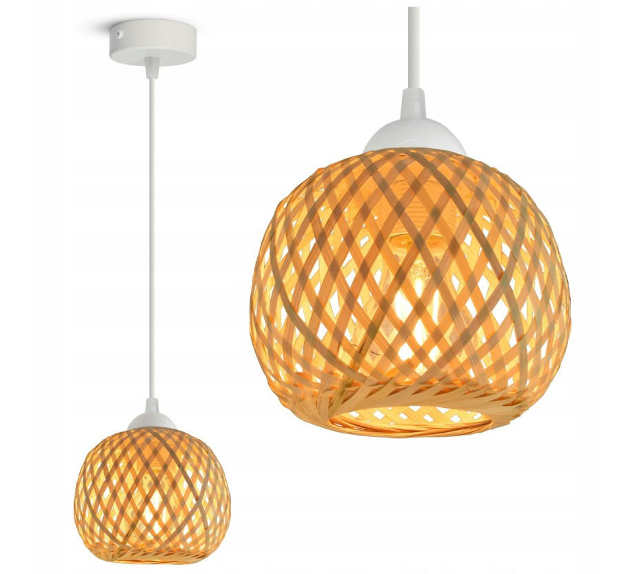 PENDELLEUCHTE BOHO - Beige/Weiß, Glas/Metall (15/34/100cm) - kiki design