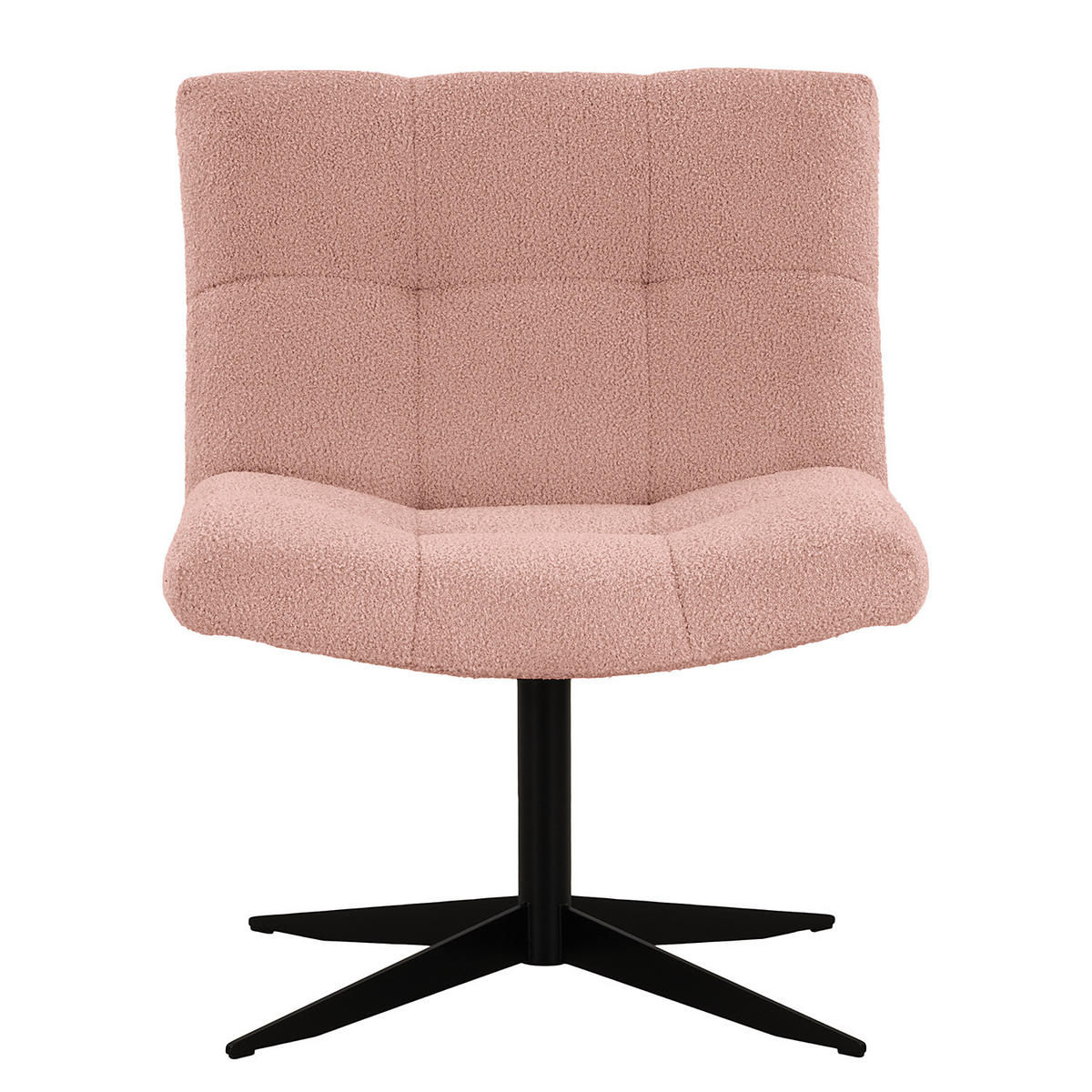 SESSEL - Schwarz/Rosa, Textil (67/82/74cm) - home24