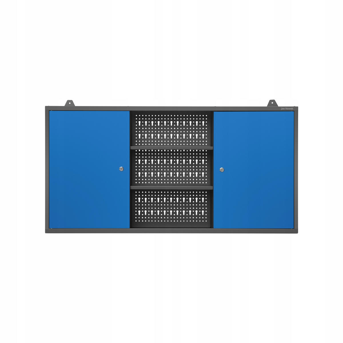 WERKZEUGSCHRANK BEN - Blau/Anthrazit, Metall (120/60/20cm) - Jan Nowak