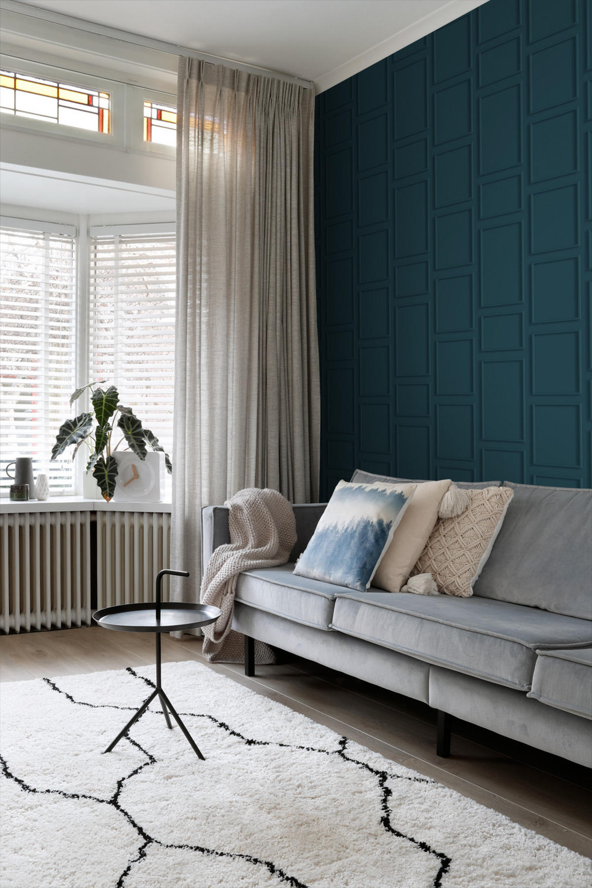 TAPETE Holzwandverkleidung 50 x 900 cm - Blau, Papier (50/900cm) - ESTAhome