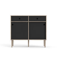 SIDEBOARD Penny Schwarz 99/41/89 cm - Schwarz, Holzwerkstoff (99/89/41cm) - ebuy24
