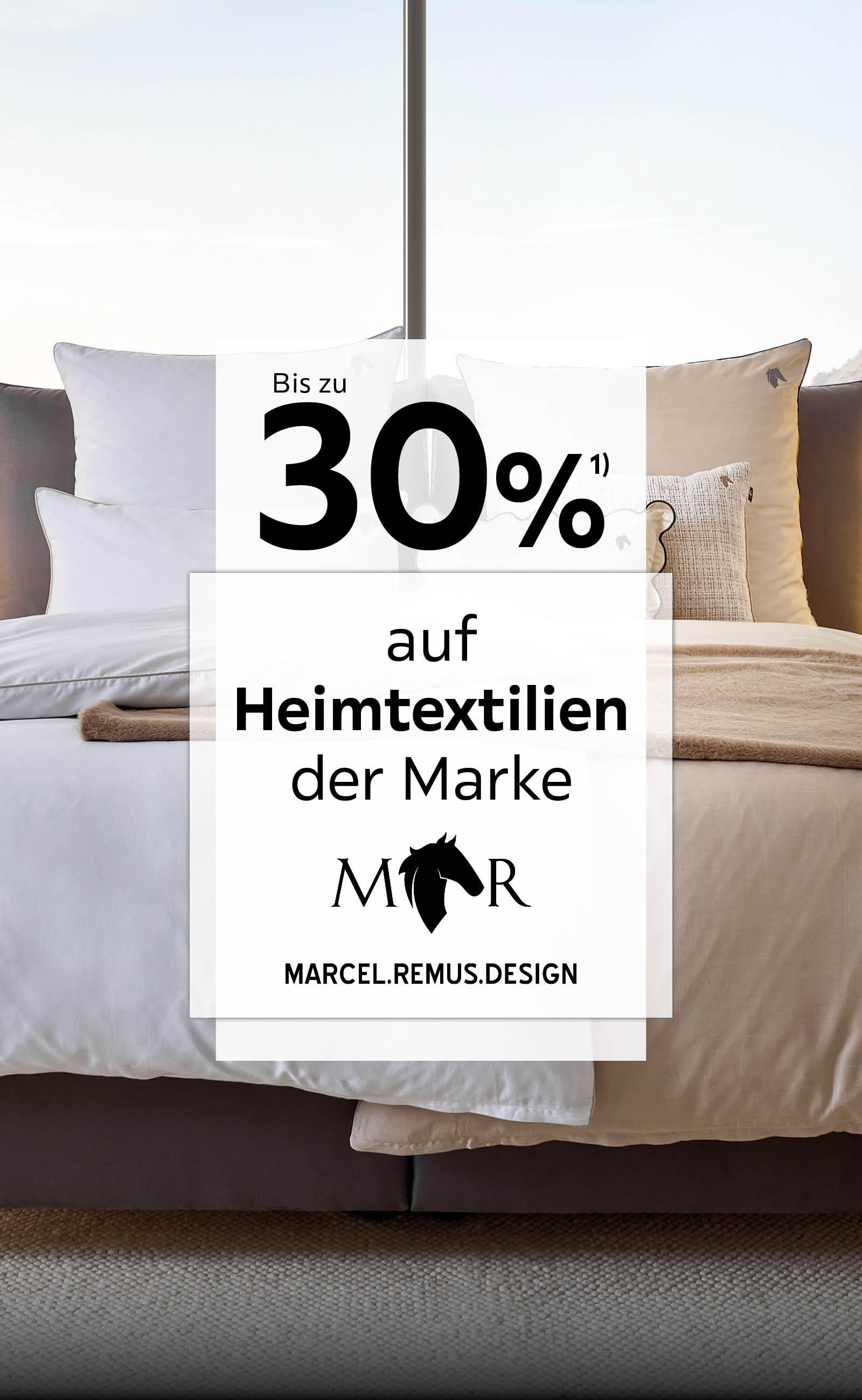 Bis zu 30% auf Heimtextilien der Marke Marcel Remus